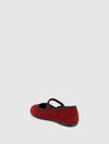 Sapatos com Fivela em Vermelho